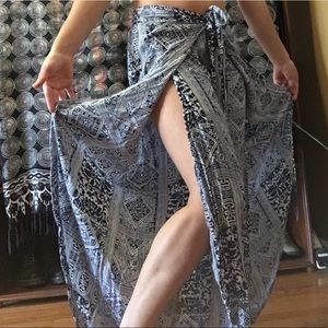 Boho blue pants